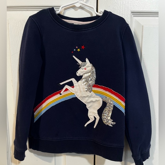Joules Other - Joules Navy Unicorn Sweatshirt with Rainbow